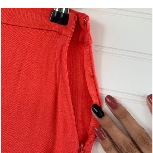 Forever 21 Orange Red Maxi Wrap Skirt - Picture 4 of 9